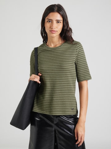 s.Oliver BLACK LABEL T-shirt i grön: framsida