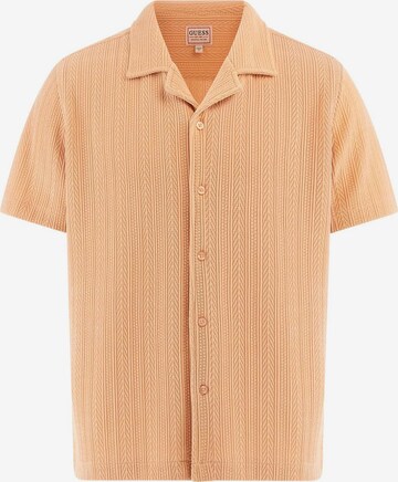 GUESS Regular fit Button Up Shirt in Pink: front