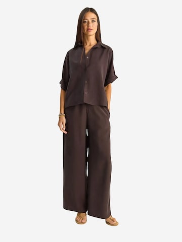 Bianco Lucci - Roupa de casa 'Zweiteiliges Set' em castanho