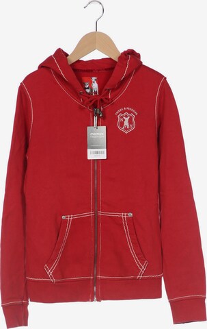 Frieda & Freddies NY Sweatshirt & Zip-Up Hoodie in S in Red: front