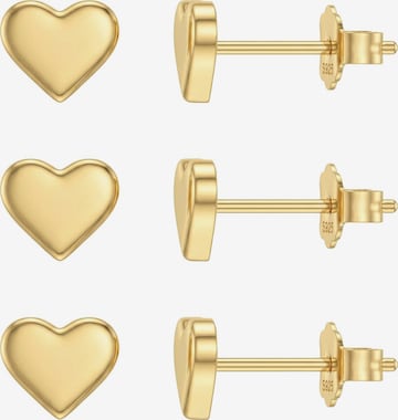 Sofia Milani Schmuckset 'Heart' in Gold: Vorderseite