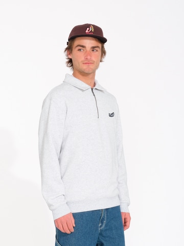 Volcom Sweatshirt ' NEVERMIN' in Grey: front