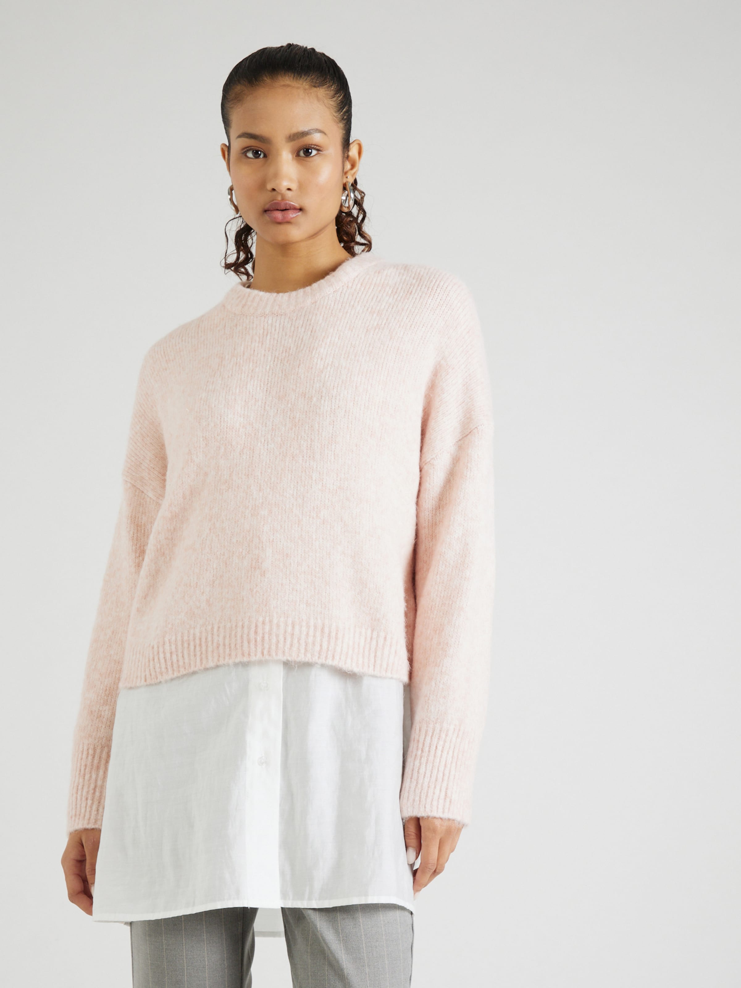 Abercrombie Fitch Sweater CLASSIC in Pastel Pink ABOUT YOU
