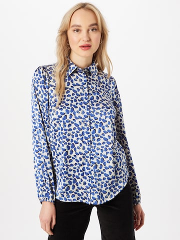 Love & Divine Blouse in Blauw: voorkant