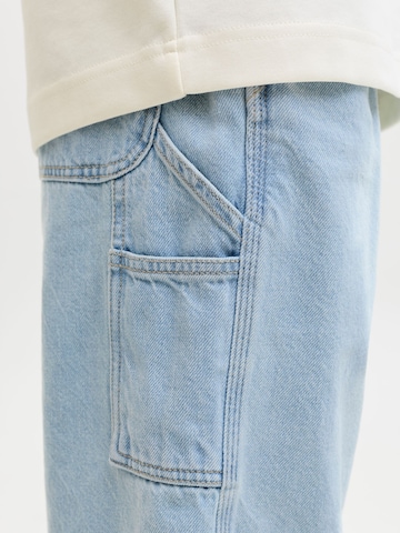 Jack & Jones Junior Loosefit Džíny 'JJIAlex' – modrá