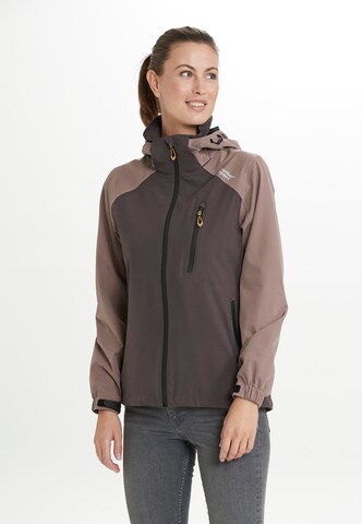 Weather Report Outdoor Jacket 'Camelia W-Pro' in Brown: front