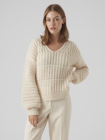 VERO MODA Pullover in Beige: predná strana