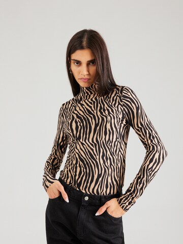 VERO MODA Shirt 'INA' in Bruin: voorkant