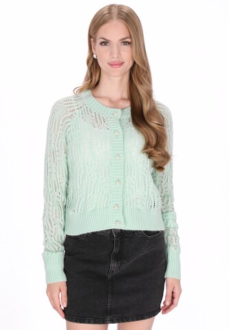 Cardigan 'Vintage' DreiMaster Vintage en vert : devant