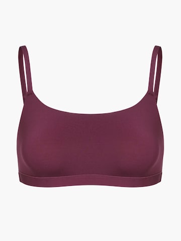 Bustino Reggiseno 'Scoop Bralette' di cfab (formerly creamy fabrics) in rosso: frontale