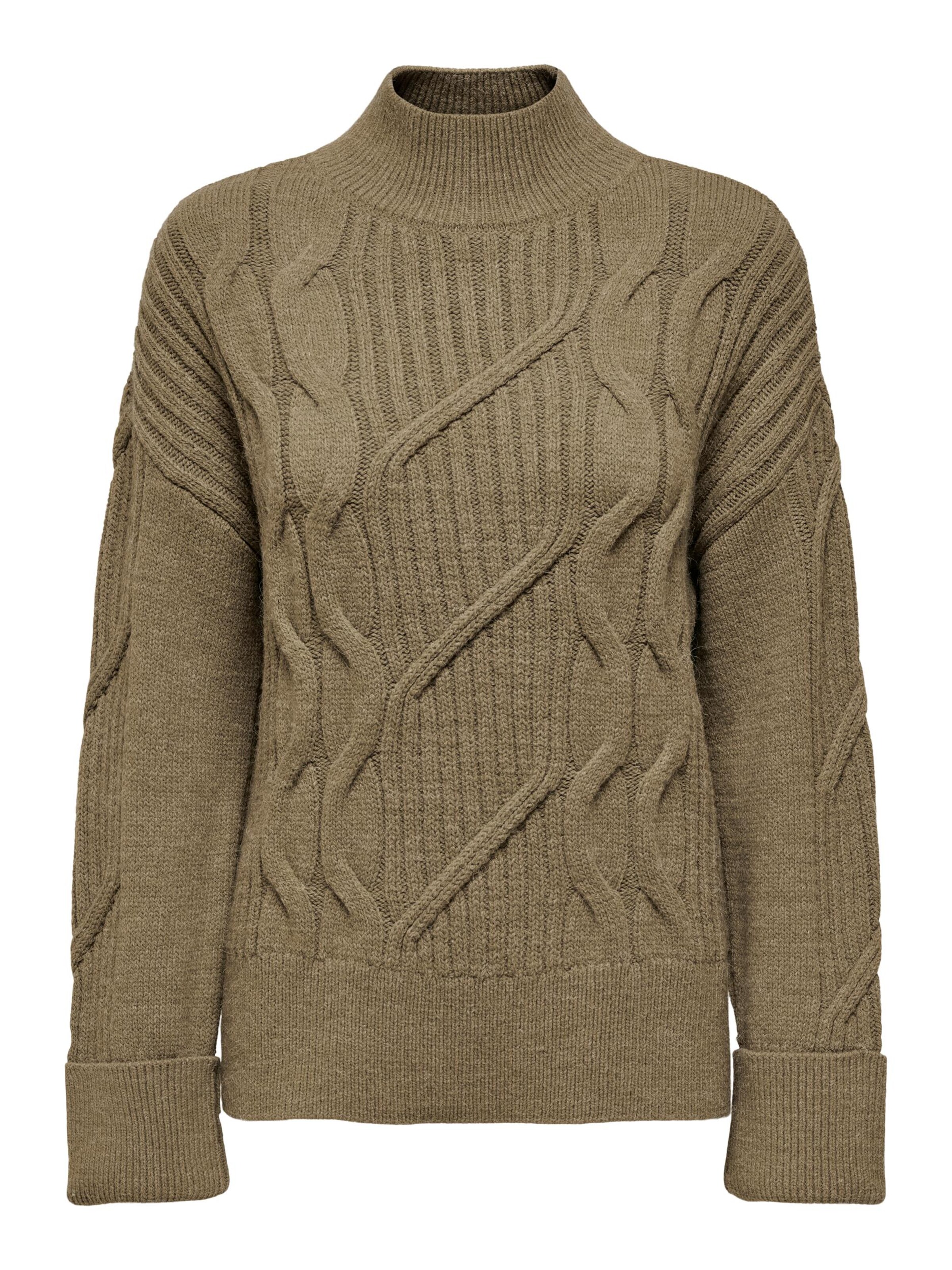 Pull-over 'LEISE' ONLY en beige : devant