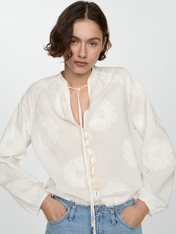 MANGO Blouse 'Woody' in Wit