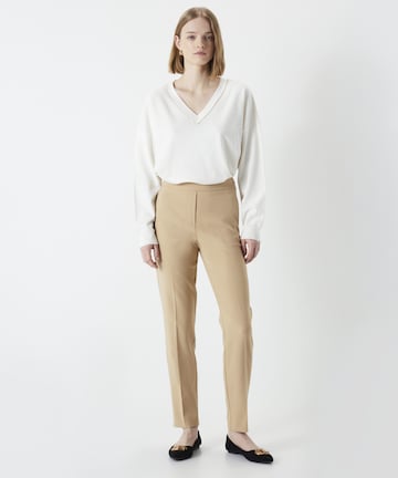 Coupe slim Pantalon à plis Ipekyol en beige