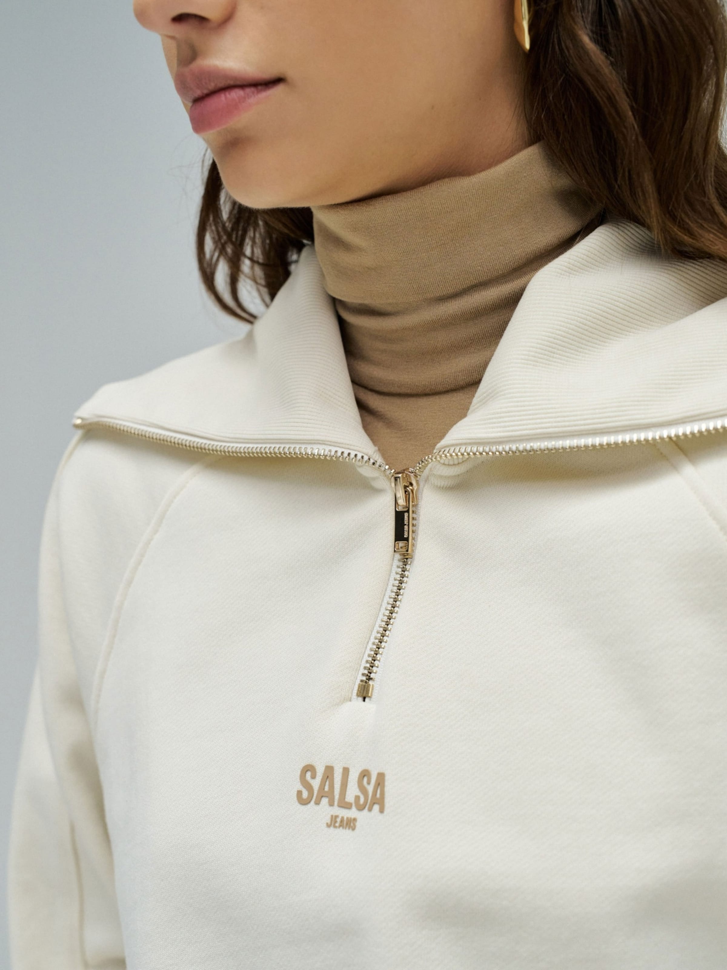 Salsa Jeans Sweatshirt in Beige