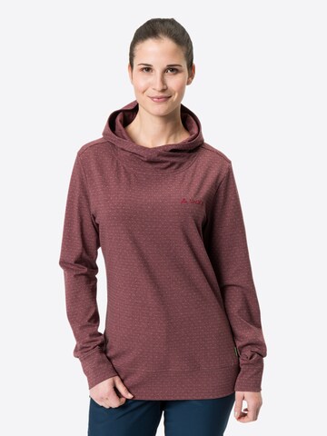 VAUDE Sports sweatshirt 'Tuenno' in Red: front