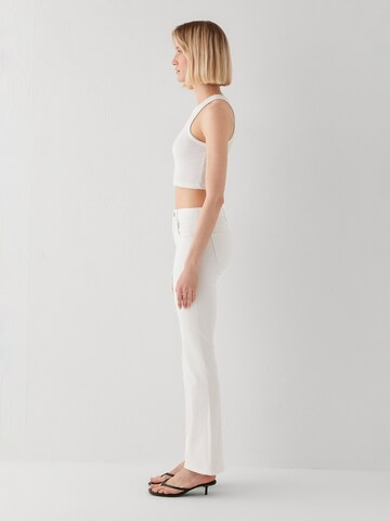 Mavi Bootcut Jeans 'Bella' in Weiß