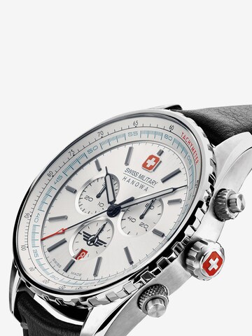 SWISS MILITARY HANOWA Analoog horloge 'AFTERBURN CHRONO' in Zwart