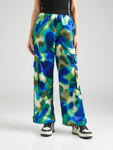 The Jogg Concept Wide leg Cargo trousers 'HALI' in Blue: front