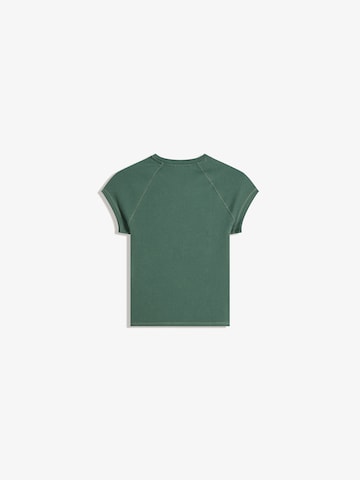 Bershka Majica | zelena barva