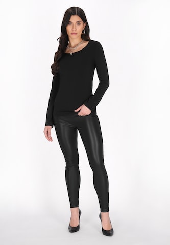 faina - Blusa 'Essentials' em preto