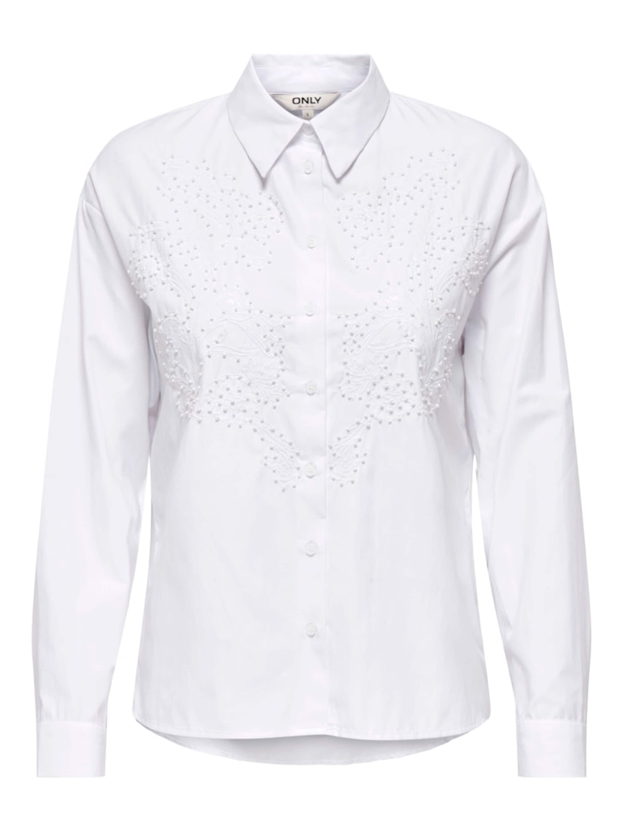 ONLY Μπλούζα 'ONLEVI' σε λευκό: μπροστά