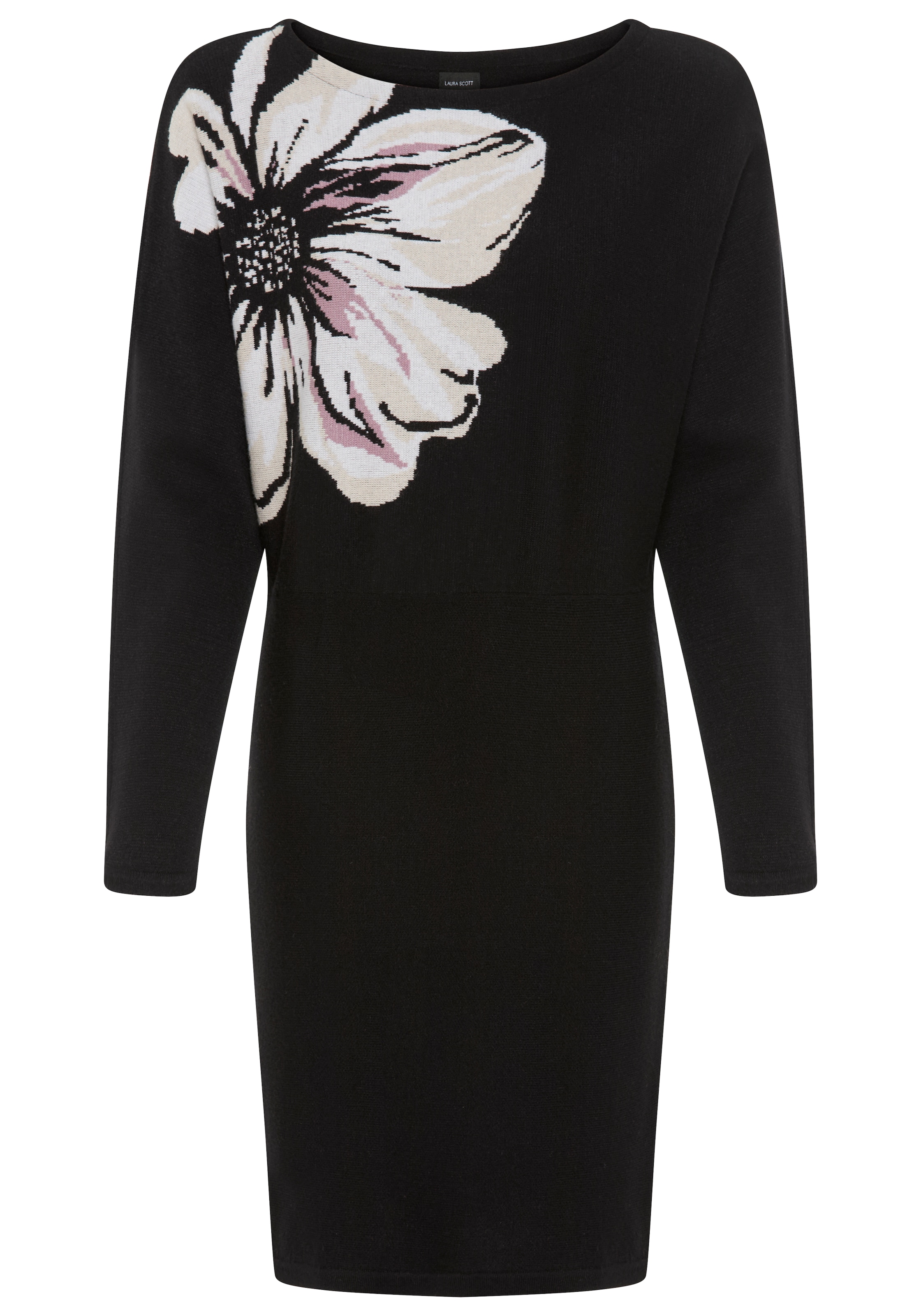 LAURA SCOTT Evening Dress in Black: front