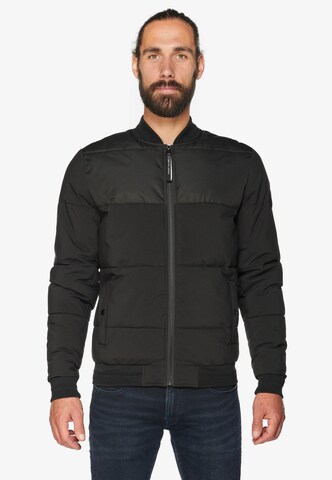 Le Temps Des Cerises Between-Season Jacket 'BADOL' in Black: front