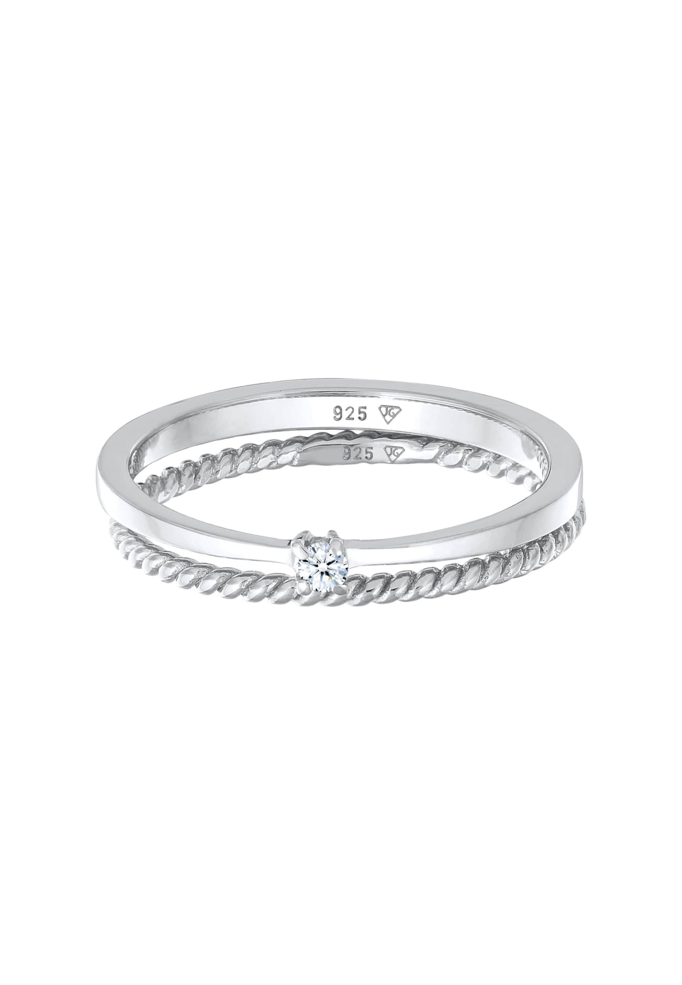 Bague Elli DIAMONDS en argent : devant