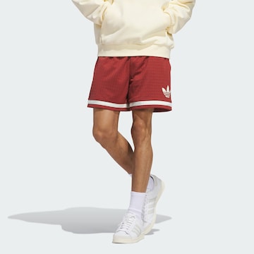 Loosefit Pantalon ADIDAS ORIGINALS en rouge : devant