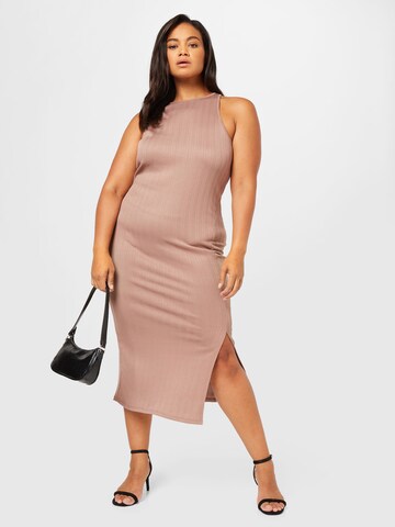 River Island Plus Dress in Beige