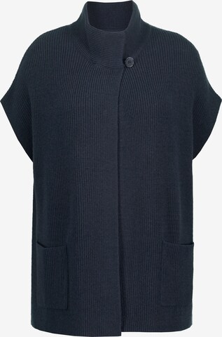 Ulla Popken Knit Cardigan in Blue: front