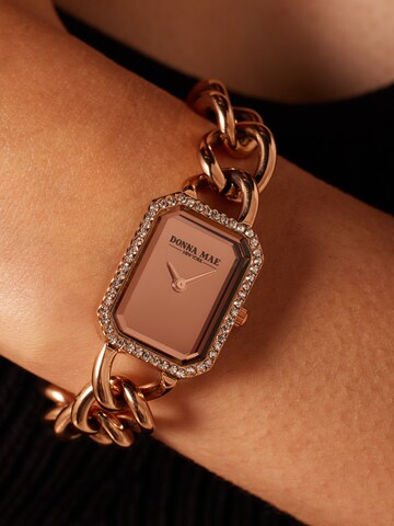 Montre à affichage analogique 'Masche' Lucardi en rose : devant