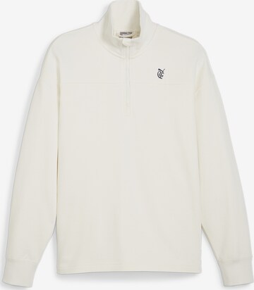 PUMA Athletic Sweatshirt in White: front