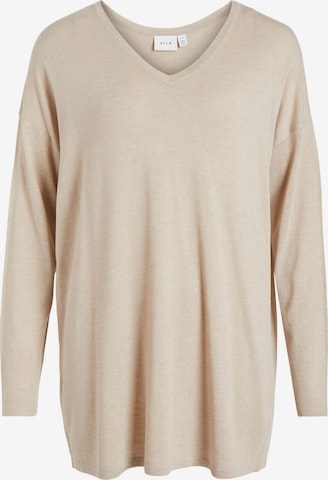 VILA Sweater 'Abella' in Beige: front