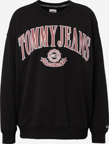 Felpa di Tommy Jeans in nero: frontale