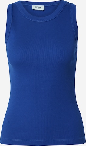 DRYKORN - Top de punto 'OLINA' en azul: frente