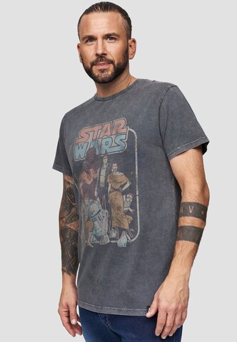 Recovered Shirt 'Star Wars Return Of The Jedi Group' in Grey