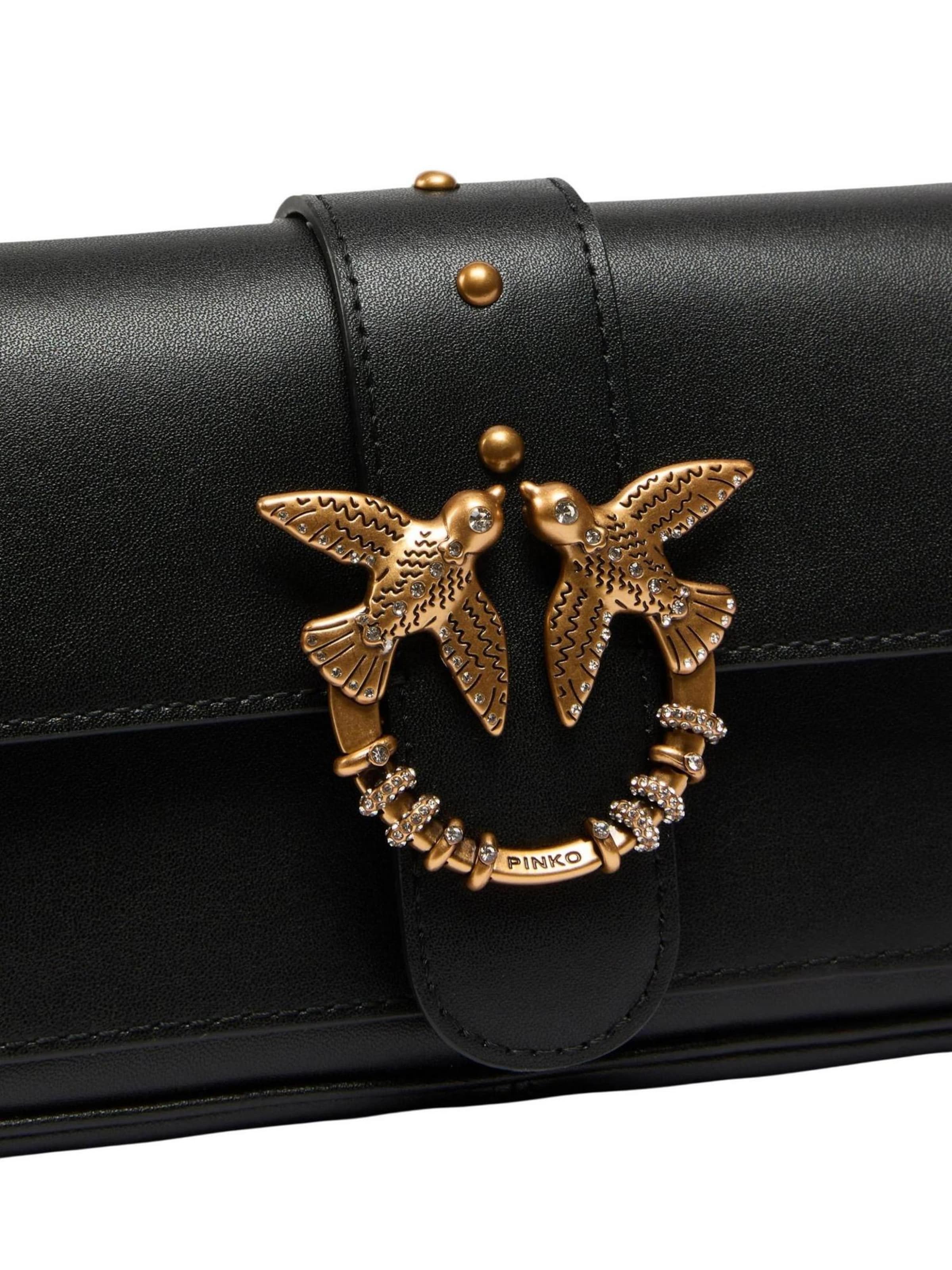 Sac bandoulière 'LOVE POCKET' PINKO en noir