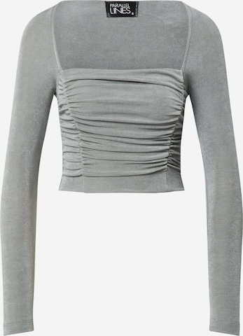 Parallel Lines Shirt in Grau: predná strana