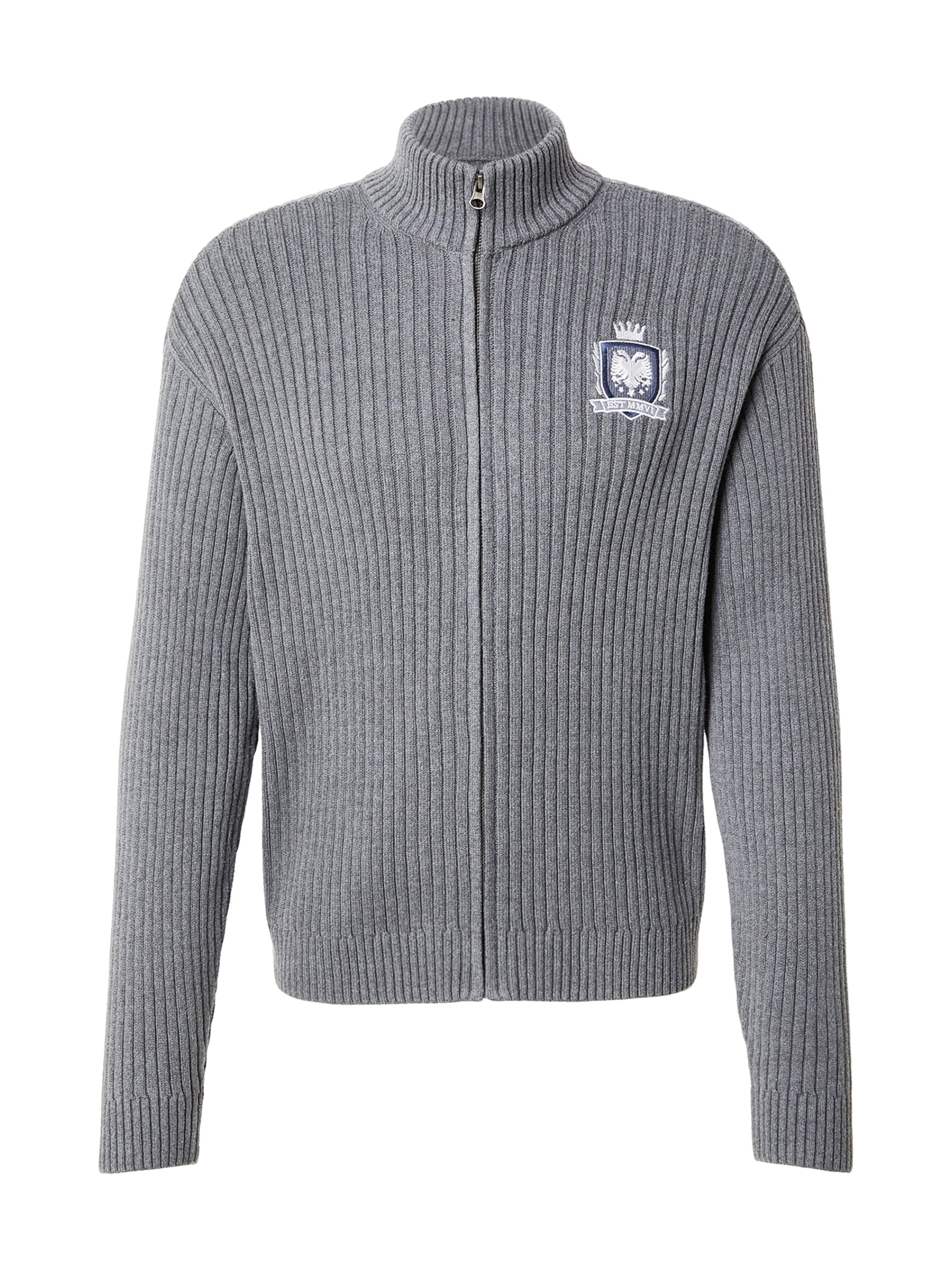 HOLLISTER Kardigán - modrá / sivá / biela, Produkt