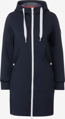 CECIL Between-Seasons Coat in Blue: front