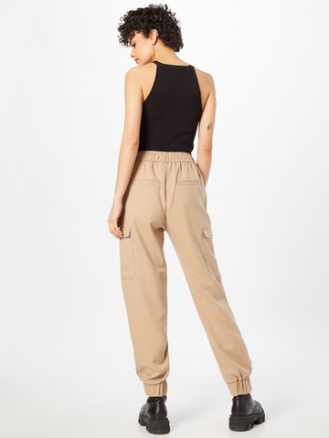 Effilé Pantalon cargo 'WILLY' NÜMPH en beige