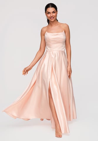 Robe de soirée ' LA-OM-DLR352' Ombre en orange : devant