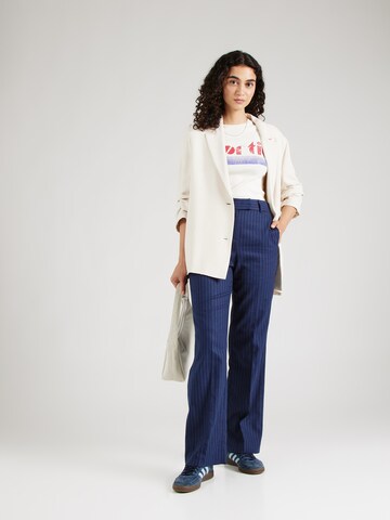 Maison 123 Loose fit Trousers with creases 'LAYLA' in Blue