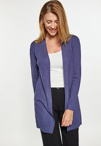 usha BLACK LABEL Strickjacke in Blau: predná strana