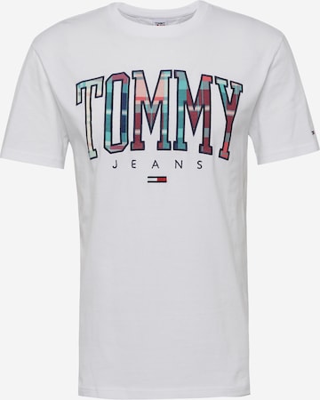 Tricou de la Tommy Jeans pe alb: față