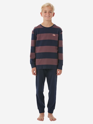 Pyjama ' Nightwear ' SCHIESSER en bleu : devant