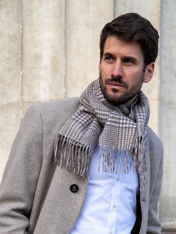 MayTree Schal 'Hahnentritt' in Beige