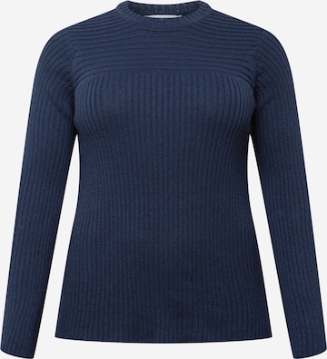 NU-IN Plus Sweater in Blue: front
