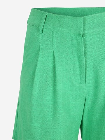Y.A.S Petite Loose fit Pleat-Front Pants 'ISMA' in Green